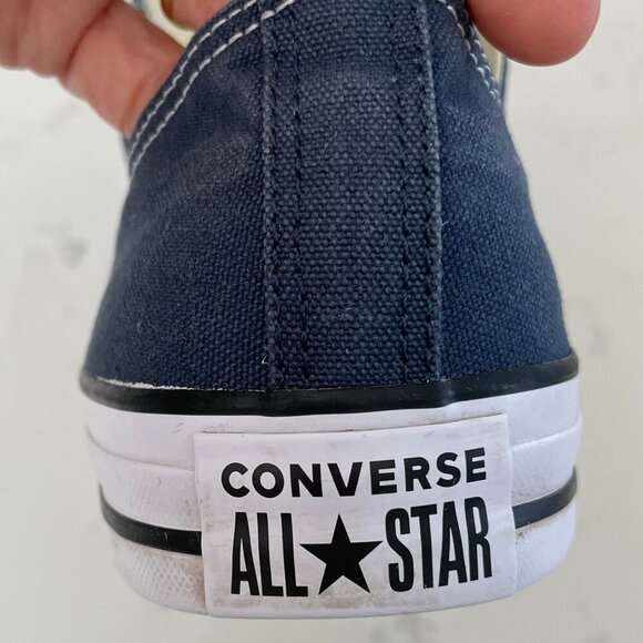 Converse All Star Casual Lo Cut Lace Up Textile Sneakers Blue+Wht 10W/8M Unisex - Picture 12 of 15